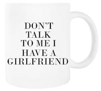 Jinbetee No Me Hables Taza blanca Taza de cerámica para beber White Mug Ceraminc Drinking Cup