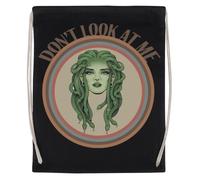 Jinbetee No Me Mires Medusa Bolsa De Gimnasio Negra Bolsa De Deporte Con Cordón Reutilizable De Algodón Black Gym Bag Cotton Reusable Drawstring Sport Bag