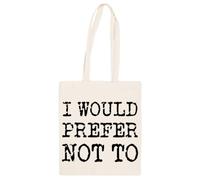 Jinbetee Preferiría No Hacerlo Bolso Totebag Beige Reutilizable Beige Totebag Shopping Bag Reusable