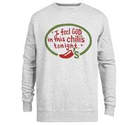 Jinbetee Siento A Dios En Este Chili's Esta Noche Jersey con Capucha Gris Sudadera con Capucha Unisex Grey Hooded Jumper Unisex Hoodie