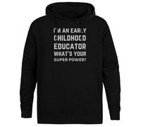 Jinbetee Soy Educadora De La Primera Infancia con Capucha Negro Sudadera con Capucha Unisex Black Hooded Jumper Unisex Hoodie
