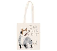 Jinbetee Soy Un Buen Diseño De Gatito Bolso Totebag Beige Reutilizable Beige Totebag Shopping Bag Reusable