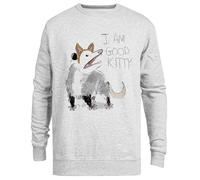 Jinbetee Soy Un Buen Diseño De Gatito Jersey con Capucha Gris Sudadera con Capucha Unisex Grey Hooded Jumper Unisex Hoodie
