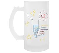 JINBETEE The Perfecpcr Polymerase Chain Reaction Process Vaso De Cerveza Transparente Con Asa