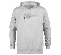 Jinbetee The Sound of Nature In Motion Jersey con Capucha Gris Sudadera con Capucha Unisex