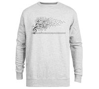 Jinbetee The Sound of Nature In Motion Jersey con Capucha Jersey Gris Cuello Redondo Unisex