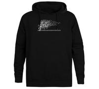 Jinbetee The Sound of Nature In Motion Jersey con Capucha Negro Sudadera con Capucha Unisex