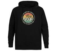 Jinbetee Vintage 1973 50th Birthday The Birth of Legends Sudadera con Capucha Gris Unisex Grey Hooded Jumper Unisex Hoodie
