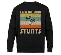 Jinbetee Yo Hago Mis Propias Acrobacias Cuello Redondo Unisex Negro Black Crewneck Unisex Jumper