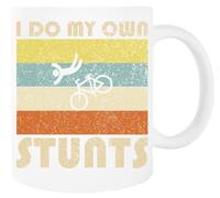 Jinbetee Yo Hago Mis Propias Acrobacias Taza blanca Taza de cerámica para beber White Mug Ceraminc Drinking Cup
