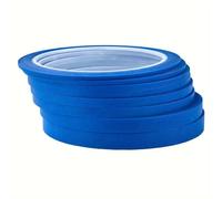 JINBING 8 cintas adhesivas de papel para manualidades, arte de uñas, dibujo, patrones, pintores, cinta de 2 mm a 10 mm x 25 m (azul)