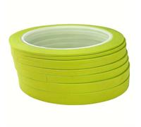 JINBING 8 cintas adhesivas de papel para manualidades, arte de uñas, dibujo, patrones, pintores, cinta de 2 mm a 10 mm x 25 m (verde)