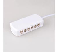 JINchao-caja de conexiones Caja de conexiones LED Spotlight, conector Splitter, 1 a 4, 1 a 6, 1 a 12, para luz de punto de voltaje de 3V 12V, cuerpo blanco dispositivo de protección ( Pins : 1 to 12 )