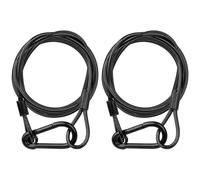 jindaaudio Cable de seguridad para iluminación (paquete de 2), cable de seguridad para iluminación de escenario con capacidad de carga de 25kg (diámetro 3mm/0,12in, longitud 200cm/78,74in)