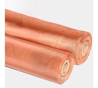 JINDAOSH Red de Cobre Múltiples Tamaños De Malla 99.9% Malla De Cobre Puro Red De Cobre Malla De Alambre De Cobre Puro Malla Filtro Denso Estera De Puesta A Tierra(Size:1X20M(3X65FT),Color:120 Mesh)