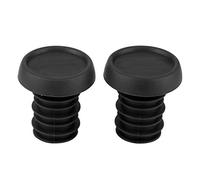 JINDI Tapones de goma para manillar de bicicleta, 1 par de tapones elásticos universales para manillares de 22,2 mm (tope ODI negro)