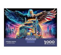 Jinete de Águila Puzle De 1000 Piezas - Enfoque Y Concentración - Acabado De Calidad 52x38cm/1000piezas