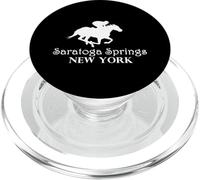 Jinete de Carreras de Caballos de Saratoga Springs, Nueva York PopSockets PopGrip para MagSafe