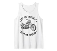 Jinete de Motocicleta Una Motocicleta Nunca es Suficiente Camiseta sin Mangas