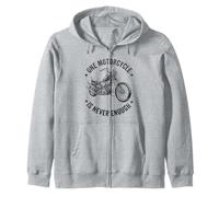 Jinete de Motocicleta Una Motocicleta Nunca es Suficiente Sudadera con Capucha