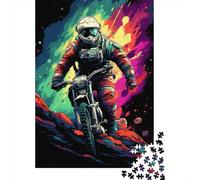 Jinete Espacial Puzzle de 1000 Piezas para Adultos Universo Colorido Juego de Puzzle Relajación Decoración Hogar 38x26cm/1000pcs