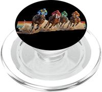 Jinetes de Carreras de Caballos, del Mar, Santa Anita, Pura Sangre PopSockets PopGrip para MagSafe