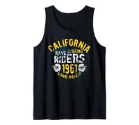 Jinetes de Surf de Olas Vintage de California 1961 Long Beach Camiseta sin Mangas