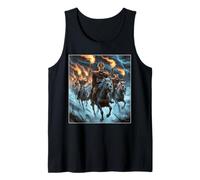 Jinetes nórdicos no Muertos - Mitología vikinga de fantasía Oscura del Norte Camiseta sin Mangas