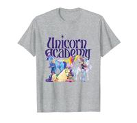 Jinetes y Unicornios Camiseta, Hombre, Gris Jaspeado, L
