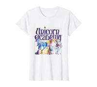 Jinetes y Unicornios Camiseta, Mujer, Blanco, L