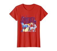 Jinetes y Unicornios Camiseta, Mujer, Rojo, L