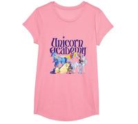 Jinetes y Unicornios Camiseta, Niñas, Rosado, L