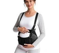 Jinfanshurich Cinturón de maternidad, banda abdominal fácilmente ajustable para la espalda, soporte pélvico, cinturón de embarazo para embarazadas, cómodo (S)