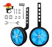 Jinfanshurich Ruedas de apoyo para bicicletas infantiles, ruedas ajustables universales para bicicletas de niños para bicicletas de 12-20 pulgadas (Azul)