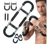 Jinfanshurich Twister - Entrenador de brazos en forma de U, ajustable para pecho con 3 niveles de resistencia, expansor de pecho desmontable para fitness