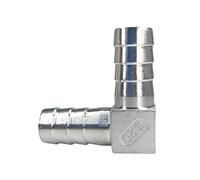 JINFEUGE 1 Pieza de Epara Manguera de Acero Inoxidable 304, Conectores de Epara Manguera de 6-12 Mm, Tipo T, Conector de Epara Tubería Tipo Y, Conector de Epara Cola Pagoda/L Elbow/50Mm