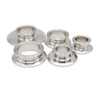JINFEUGE 1 Pieza de Reductor de Brida de Triple Abrazadera de 1,5", 2", 3" Y 4" con Tapa de Extremo Exterior Reductora de Acero Inoxidable 304 para Uso Sanitario Doméstico/Color/91Mm*119Mm