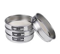 JINFEUGE 1 Set Lid+Bottom+Test Sieve Dia 20 cm Galvanized Cover And Container,For Laboratory Sampling Inspection Pharmacopeia Sieve/80 Mesh (0.2 Mm)