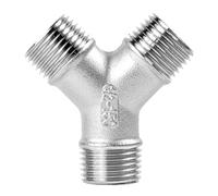 JINFEUGE 1 Te de 3 Vías Roscadaho +Ho + Hembra Dn6/Dn8/Dn15/Dn25, Accesorio de Tubería en T de 1/4", 1/2", 3/4", 1" Y 1-1/4" Bsp, Roscado, Acero Inoxidable 304/Y Male Thread/1"