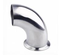 JINFEUGE 19/38/51 Mm, Diámetro Exterior de Tubería, Soldadura a Tope, 1,5" Y 2" Tri Clamp, Codo de 90 Grados de Acero Inoxidable 304, Accesorio de Tubería Sanitaria para Cerveza Casera/Color/63.0Mm *
