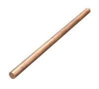 JINFEUGE 1Pc / 5Pcs Copper Round Bar Rod Milling Welding Metalworking 50-300Mm Length,3/4/5/6/8/10/12Mm Diameter/Color/6 * 200Mm 1Pcs