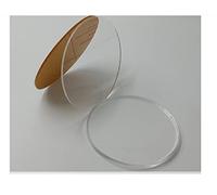 JINFEUGE 25Mm-200Mm Clear Acrylic Disc Gaming Miniatures Plastic Round Bases 5-50Pcs For Wargames Figure/100Mm 5Pcs