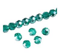 JINFEUGE 80 Piezas de 3,0 Mm/4 Mm/6 Mm/8 Mm, Perfectas para la Creación de Pulseras, Collares Y Bisutería. Cuentas Redondas de Cristal./Z113Ab/6Mm