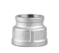 JINFEUGE Adaptador de Conector de Tubería de Acero Inoxidable 304 con Rosca Hembra a Hembra de 1/4", 1/2", 3/4", 1", 1-1/4", 1-1/2", 2" Bsp/Color/Dn40 Dn20