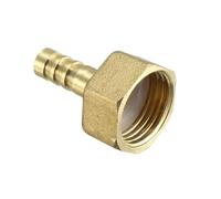 JINFEUGE Adaptador de Conexión de Manguera con Púas de Latón, 8 Mm, Rosca Hembra de 1/2"/ Color/8Mm