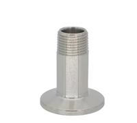 JINFEUGE Conector de Tubería de Acero Inoxidable 304 con Roscaho de 1/4", 3/8" Y 1/2" a Férula Tri Clamp/1L2*50.5Mm/1Pc