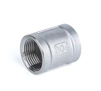 JINFEUGE Conector Hembra Bsp Npt de 1/8", 1/4", 3/8", 1/2", 3/4", 1", 1-1/4", 1-1/2", 2", 3", 4" para Tubería de Acero Inoxidable 201 304/316/Npt Ss304/1/2"
