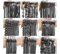 JINFEUGE Cuentas de Hemade 1-14 Mm, Cilíndricas Y Redondas, Espaciadoras Sueltas para la Creación de Joyas Diy, Pulseras Y Collares/Wave 8 * 5Mm