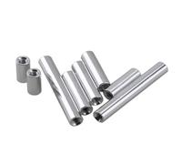 JINFEUGE Espaciadores de Aluminio, 2/5/10 Varillas de Separación Redondas de Aluminio, M2, M2.5, M3/M4, M5, M6, M8, M10, para Multirrotores Rc/95Mm/M6 2Pcs