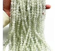 JINFEUGE Nuevas Cuentas Espaciadoras Sueltas de Cristal Craquelado Redondas de 4 Mm / 6 Mm / 8 Mm de Diámetro. para la Creación de Pulseras Y Accesorios de Bisutería./40/8Mm(30Pcs)